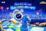 ACB chúc khách hàng một năm mới Mã đáo phát tài với chương trình khuyến mãi trúng hàng chục lượng vàng