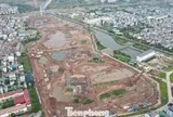 Dự án hồ điều hòa Yên Nghĩa 1 gấp rút về đích phần đào lòng hồ