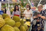 Bơ, sầu riêng rẻ chưa từng có, siêu thị hút khách mua sắm