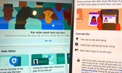 Xác thực tài khoản sẽ không cần căn cước