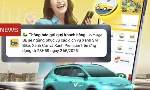 Be bất ngờ thông báo dừng tích hợp các dịch vụ gọi xe điện của Xanh SM