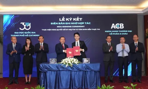 ACB và ĐH Quốc gia TP.HCM ký kết thỏa thuận hợp tác chiến lược: Kiến tạo hệ sinh thái đổi mới từ mô hình “Nhà nước - Nhà trường - Doanh nghiệp”