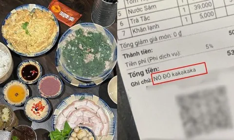 Chưa hết drama về giá “chặt chém”, Cơm Quê Dượng Bầu tiếp tục gây bức xúc vì khiến thực khách cảm thấy bị “giễu cợt”