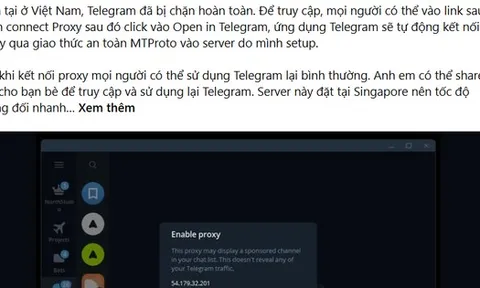 Người bày cách "vượt tường lửa" để dùng Telegram có thể bị xử lý hình sự