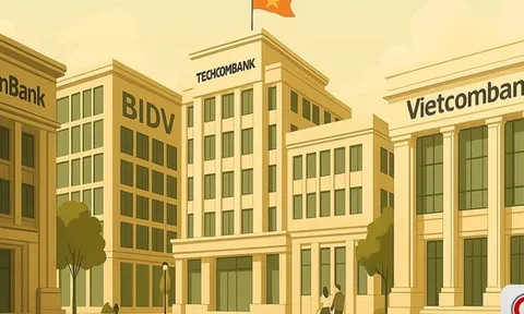 Cuộc đua vốn hóa: Vietcombank sa sút, Techcombank bứt phá bỏ xa VPBank, VietinBank áp sát BIDV