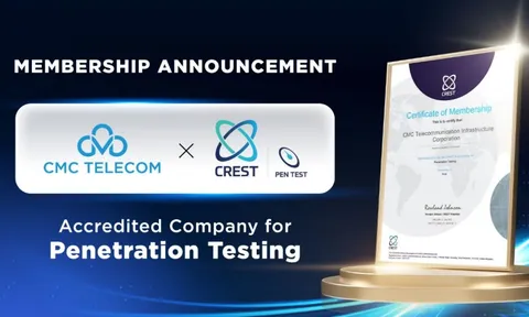 Đạt chứng chỉ CREST cho dịch vụ Pentest, CMC Telecom trở thành thành viên CREST