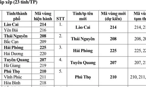 Từ 1/7, mã vùng điện thoại cố định của 34 tỉnh thành thay đổi thế nào?
