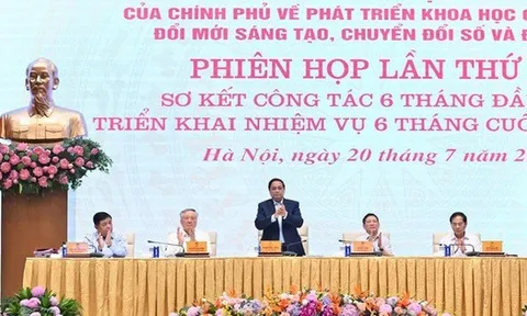 Thủ tướng chủ trì phiên họp BCĐ của Chính phủ về phát triển khoa học công nghệ, đổi mới sáng tạo, chuyển đổi số và Đề án 06