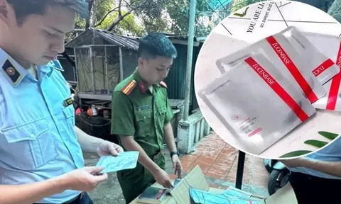 Phát hiện 15.000 mặt nạ dưỡng da nhập lậu tại shop mỹ phẩm ở Hà Nội
