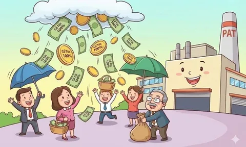 Một công ty sắp chốt danh sách trả cổ tức tiền mặt tỷ lệ 100%