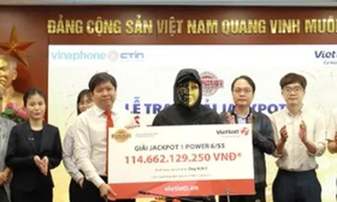Một người đàn ông trúng giải Jackpot 1 hơn 114 tỷ đồng