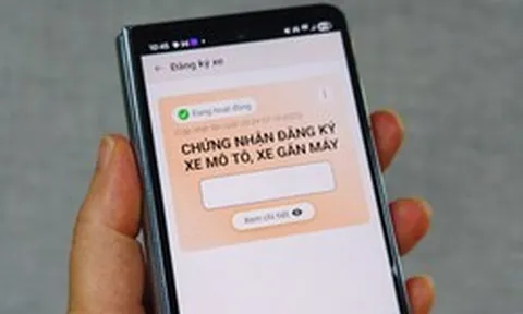 Công nghệ 1/6: Chứng nhận đăng ký xe điện tử đã có trên VNeID và VNeTraffic