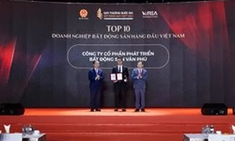Văn Phú được vinh danh Top 10 Doanh nghiệp bất động sản hàng đầu Việt Nam
