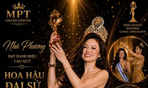 Doanh nhân Nhã Phương đăng quang Hoa hậu Đại sứ Doanh nhân Hòa bình Toàn cầu 2026 cuộc thi Miss Grand Business Global 2026