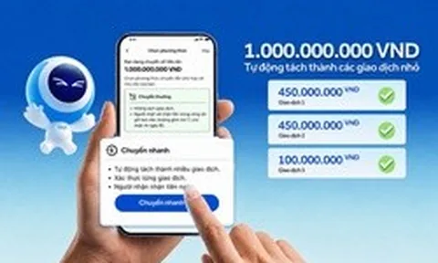 ACB nâng cấp tính năng gợi ý tách lệnh cho giao dịch từ 500 triệu đồng trở lên trên ACB ONE
