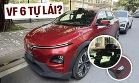 VinFast VF 6 lạ xuất hiện tại Việt Nam: Nóc gắn LiDAR, camera kép trên kính, sẽ nâng cấp công nghệ hỗ trợ tự lái?