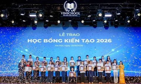 Học bổng Kiến tạo mùa 6 của Vinschool: Trao cơ hội để học sinh kiến tạo tương lai