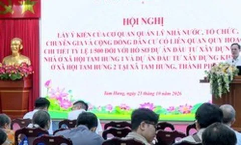 Xã Tam Hưng lấy ý kiến người dân về quy hoạch chi tiết hai dự án nhà ở xã hội