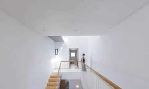 Ngôi nhà 66m² thiết kế lệch tầng để kết nối các không gian sinh hoạt