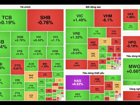 VN-Index về sát mốc 1.225 điểm, đâu là "thủ phạm"?