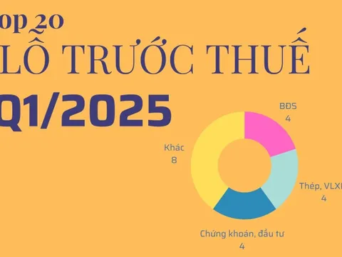 20 doanh nghiệp lỗ lớn nhất quý 1/2025: Bất động sản áp đảo, 3 doanh nghiệp lỗ trăm tỷ