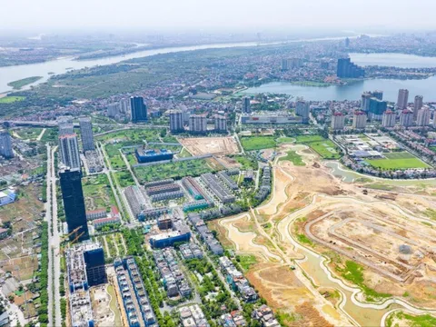 Công viên 65ha lớn bậc nhất Hà Nội đang thành hình