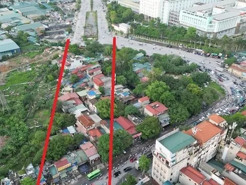 Nút giao 'dị dạng' vì mặt bằng chưa giải phóng xong