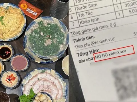Chưa hết drama về giá “chặt chém”, Cơm Quê Dượng Bầu tiếp tục gây bức xúc vì khiến thực khách cảm thấy bị “giễu cợt”