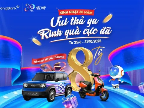 KienlongBank tung “siêu bão” quà tặng 8 tỷ đồng mừng sinh nhật 30 năm
