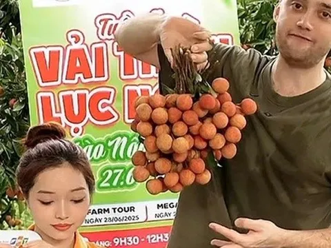 Vải thiều dội chợ rớt giá, đưa lên livestream lại "cháy hàng"