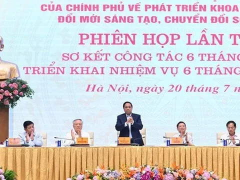 Thủ tướng chủ trì phiên họp BCĐ của Chính phủ về phát triển khoa học công nghệ, đổi mới sáng tạo, chuyển đổi số và Đề án 06