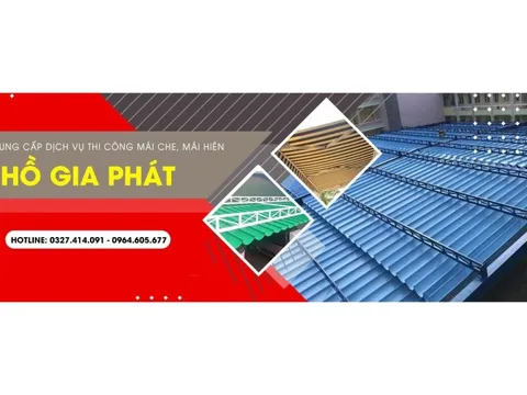 MÁI CHE HỒ GIA PHÁT – Giải pháp che nắng, che mưa tiện lợi và thẩm mỹ cho mọi công trình