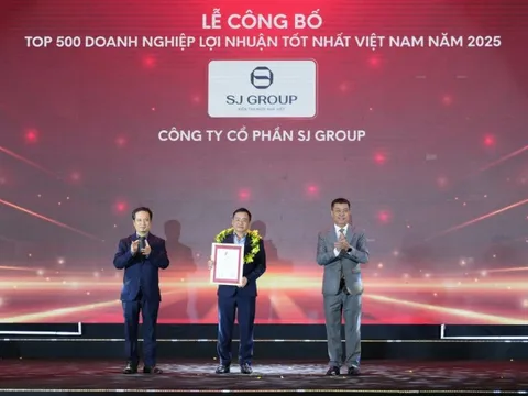 SJ Group được vinh danh trong Top 500 Doanh nghiệp lợi nhuận tốt nhất Việt Nam năm 2025