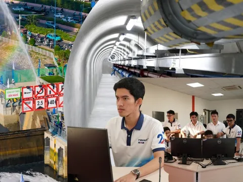 Bên trong cống ngăn triều của dự án 10.000 tỷ ở TP.HCM