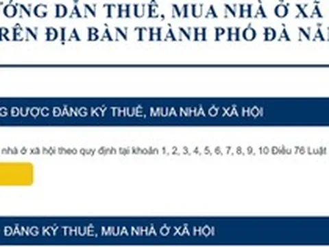 Tiếp cận dự án nhà ở xã hội ở Đà Nẵng chỉ bằng một cú nhấp chuột