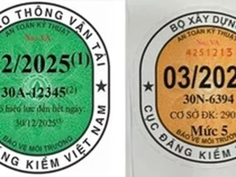 Lý do tem đăng kiểm mới không in ngày hết hạn