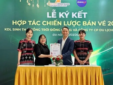 Cổng Trời Đông Giang trao chứng nhận đối tác chiến lược duy nhất cho DANAGO