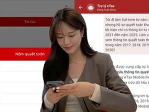 eTax Mobile chỉ hiển thị thông tin quyết toán thuế từ 2021-2025, làm sao để tra cứu quá trình đóng thuế của những năm trước đó?