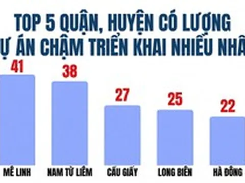 Bóc 341 dự án "đắp chiếu" tại Hà Nội: Mê Linh dẫn đầu số lượng dự án, hàng loạt doanh nghiệp đình đám Viglacera, Geleximco, Nam Cường, Sudico...bị điểm tên