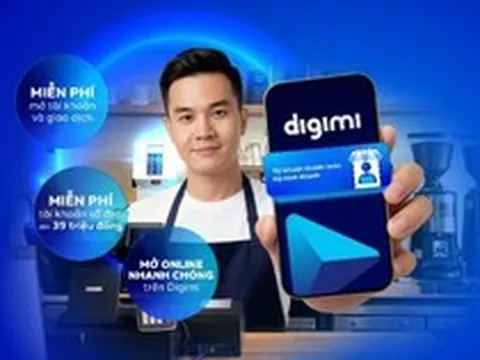 Hộ kinh doanh tiện lợi hơn khi mở tài khoản trên ứng dụng Digimi của BVBank