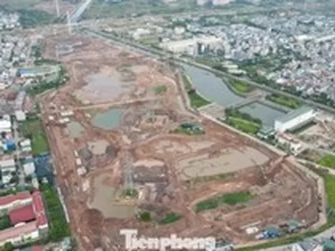 Dự án hồ điều hòa Yên Nghĩa 1 gấp rút về đích phần đào lòng hồ