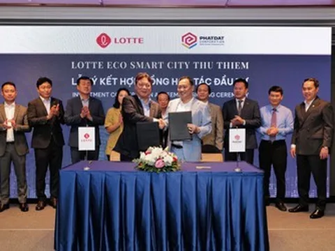 Lotte và Phát Đạt chính thức ký kết hợp tác đầu tư dự án Lotte Eco Smart City Thu Thiem