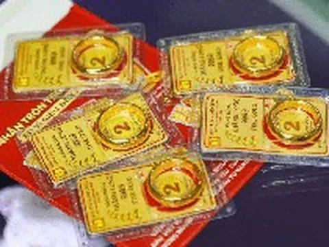 Giá vàng SJC, giá vàng nhẫn trơn chiều 8/7