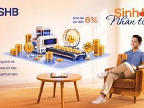 SHB SAHA ra mắt tính năng “Sinh lời nhàn tênh”: Tự động sinh lời tới 6%/năm