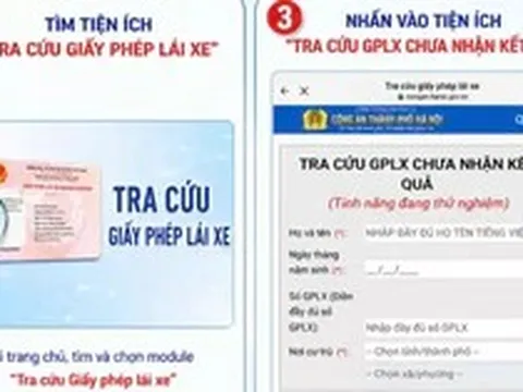 Từ 13/7, người dân ở Hà Nội có thể tự tra cứu tiến độ cấp, đổi GPLX
