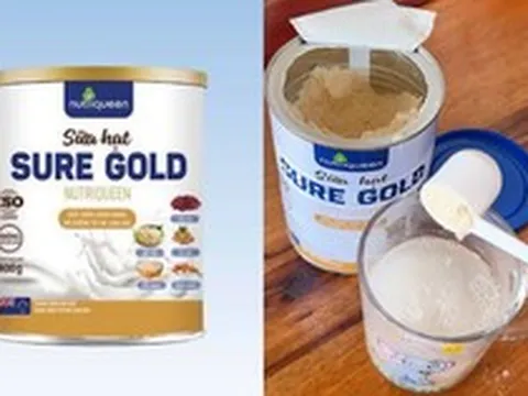 Bất ngờ kết quả kiểm nghiệm lô sữa hạt Sure Gold Nutri Queen, doanh nghiệp bị xử phạt