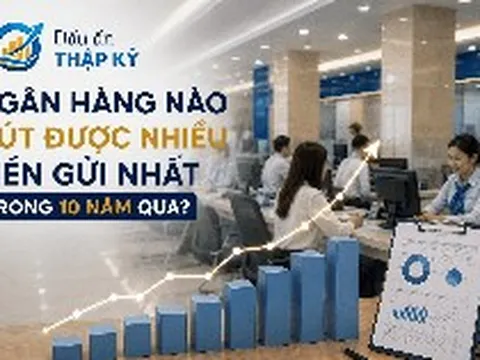 Ngân hàng nào hút được nhiều tiền gửi khách hàng nhất 10 năm qua?