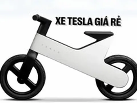 Mẫu xe Tesla rẻ nhất trình làng: 2 bánh, giành cho dân chơi nhí, giá chưa đến 6 triệu đồng