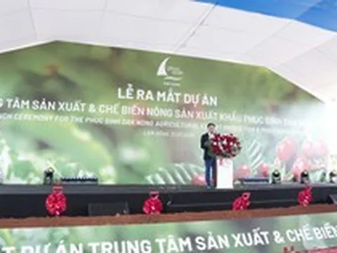 Việt Nam vừa sở hữu một trung tâm sản xuất và chế biến nông sản quy mô lớn: Công suất 50.000 tấn cà phê & 15.000 hạt tiêu, dự kiến doanh thu nghìn tỷ
