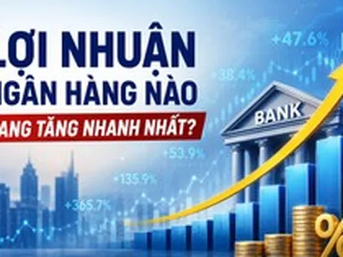 Những ngân hàng đang tăng trưởng lợi nhuận nhanh nhất: Nhiều nhà băng tăng theo cấp số nhân, xuất hiện mức lãi cao nhất lịch sử